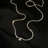 LATS 2022 New Sparkling Clavicle Chain Choker Necklace for Women Wedding Clavicle Flat Chain Necklaces Fashion Jewelry Gift